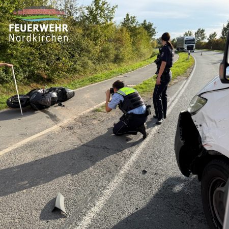 Motorrad gegen Transporter